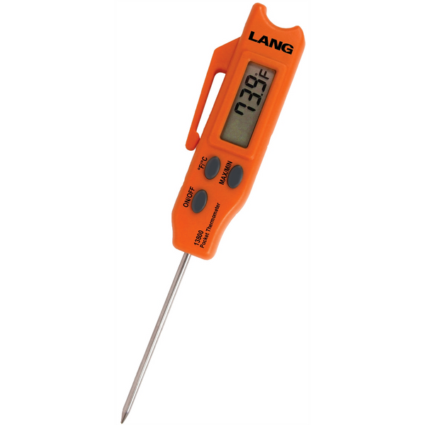 Lang 13800 Digital Pocket Thermometer with Folding Stainless Steel Probe