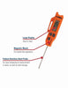 Lang 13800 Digital Pocket Thermometer with Folding Stainless Steel Probe