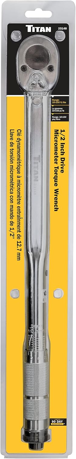 Titan 23148 1/2” Drive 10-150 ft/lbs Micrometer Torque Wrench