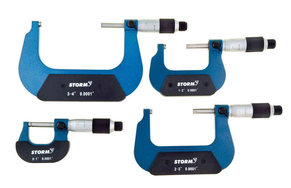 Central Tools 3M114 4 Pc 0-4” Micrometer Set