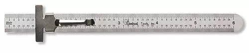 Central Tools 6514 Fractional 6” Flexible Stainless Steel Pocket Ruler