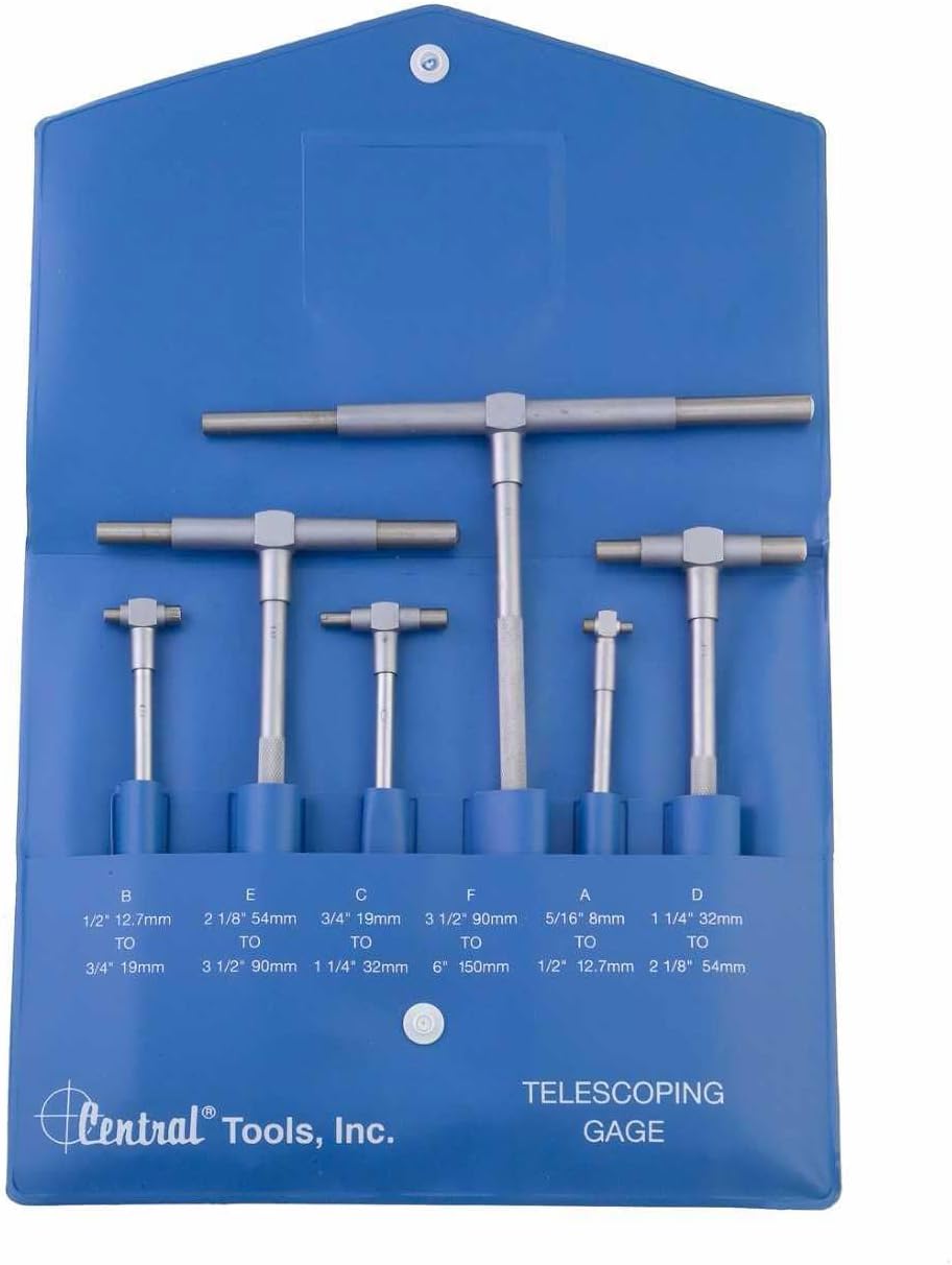 Central 6554 6 Pc Telescoping Gauge Set