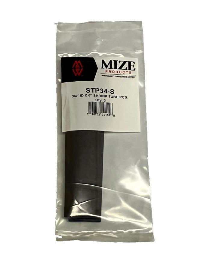 Mize STP Polyolefin 3/4" ID X 6 Shrink Tubing STP34-S