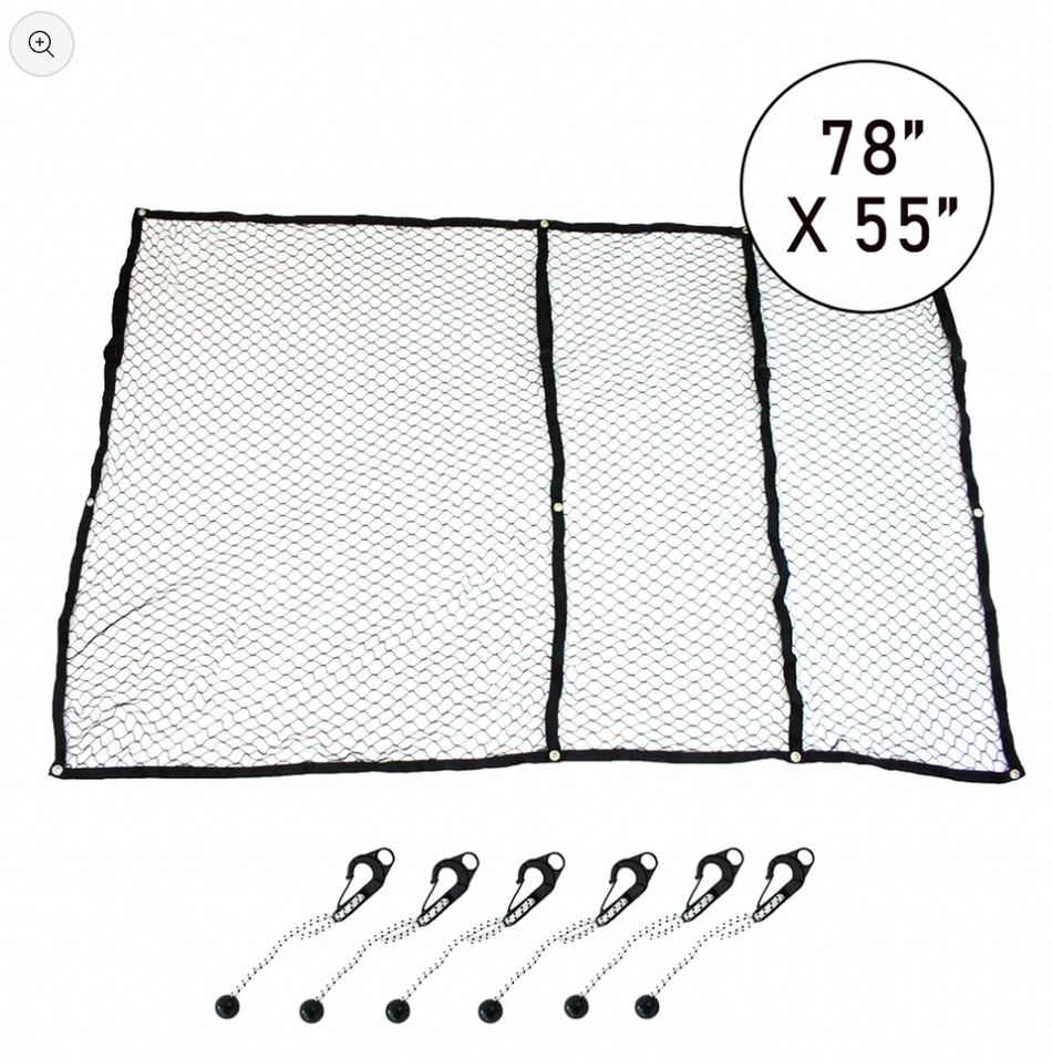 Boxer FlexFit Adjustable Truck Bed Cargo Net 78" x 55", 77095