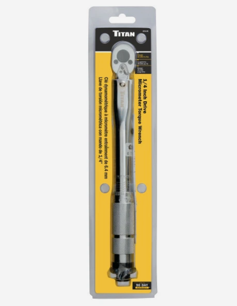 Titan 23146 1/4” Drive 20-240 in/lb Micrometer Torque Wrench