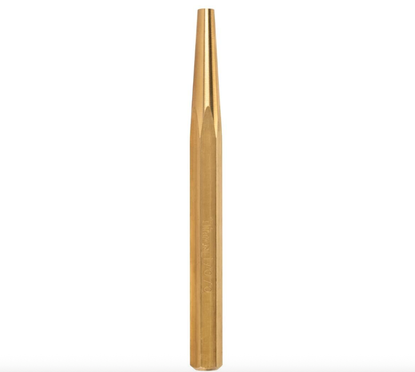 Titan 17070 3/4” x 5/8” x 8”  Brass Taper Punch