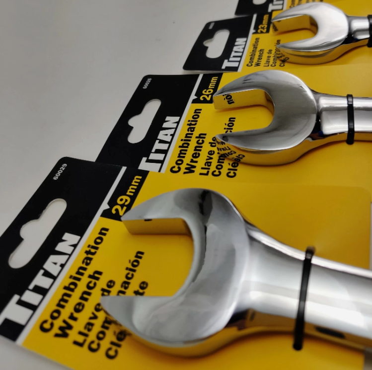 Titan Polished Individual Metric 12 Pt Wrench, Choice of Sizes 6mm - 29mm