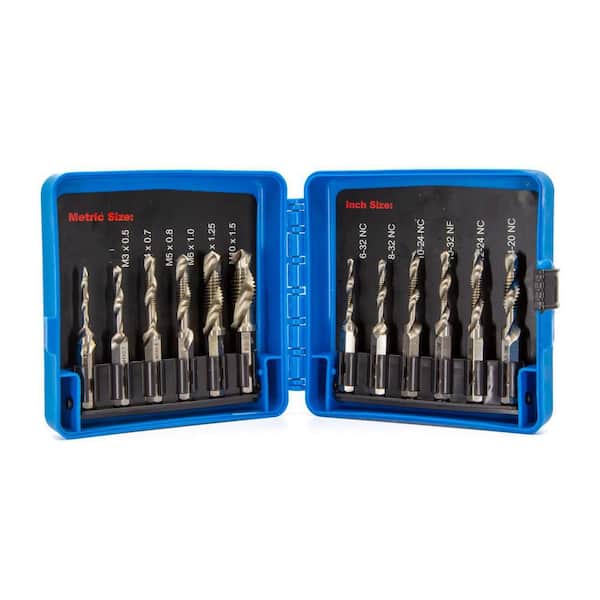 Drill America TDC12-SET 12 Pc Drill Tap and Countersink Set