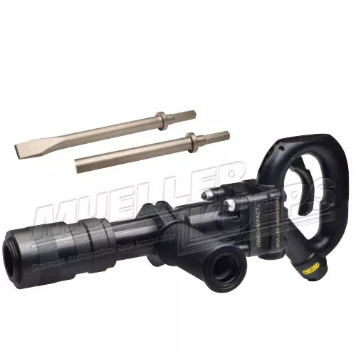 Mueller Kueps EQ290300/KIT Heavy Duty Vibro Impact Air Hammer w/ Chisel & Pin Driver Attachments