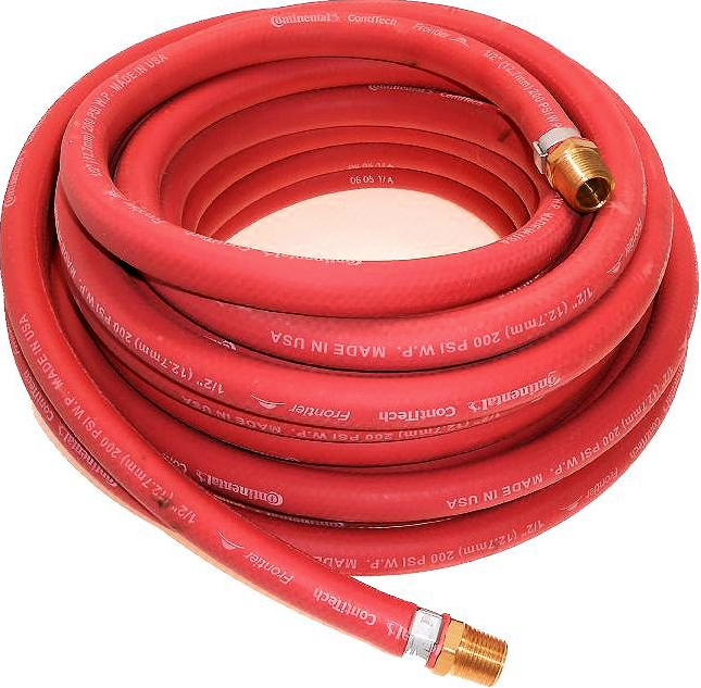 Continental CONTITECH 1/2-Inch x 100-Feet Rubber Air Hose Made in USA