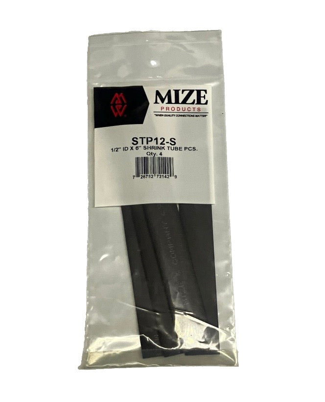 Mize STP Polyolefin 1/2" ID X 6 Shrink Tubing STP12-S