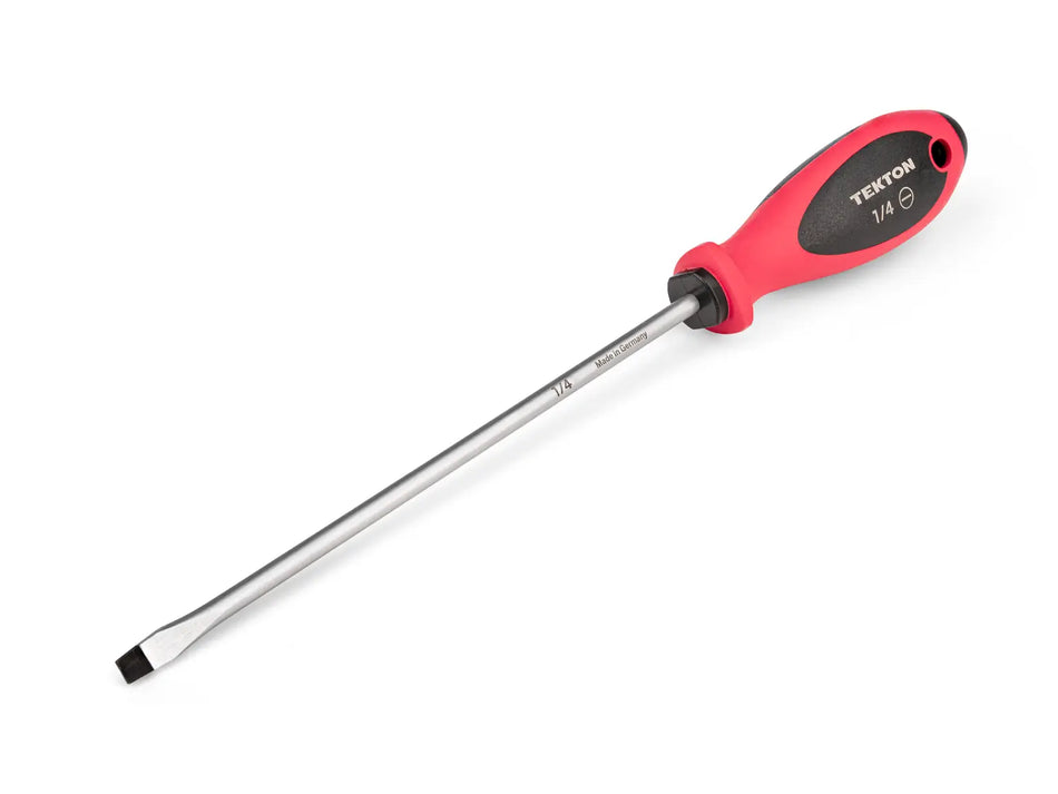 Tekton DWS07416 8” x 1/4” Slotted Screwdriver, Made in Germany