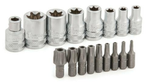 Titan 16160 17pc External Torx® Socket & Torx® Bit Set