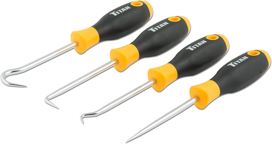 Titan 17222 4 Pc 8" Pick and Hook Set