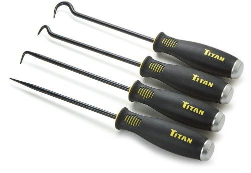 Titan 17224 4 Piece Jumbo Bolstered Pick And Hook Set