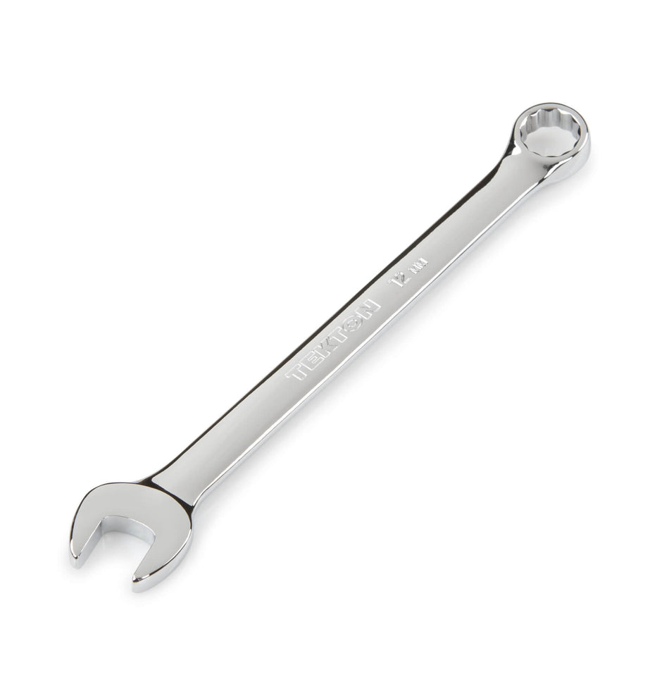 TEKTON 18282 Polished Combination Wrench, 12 mm