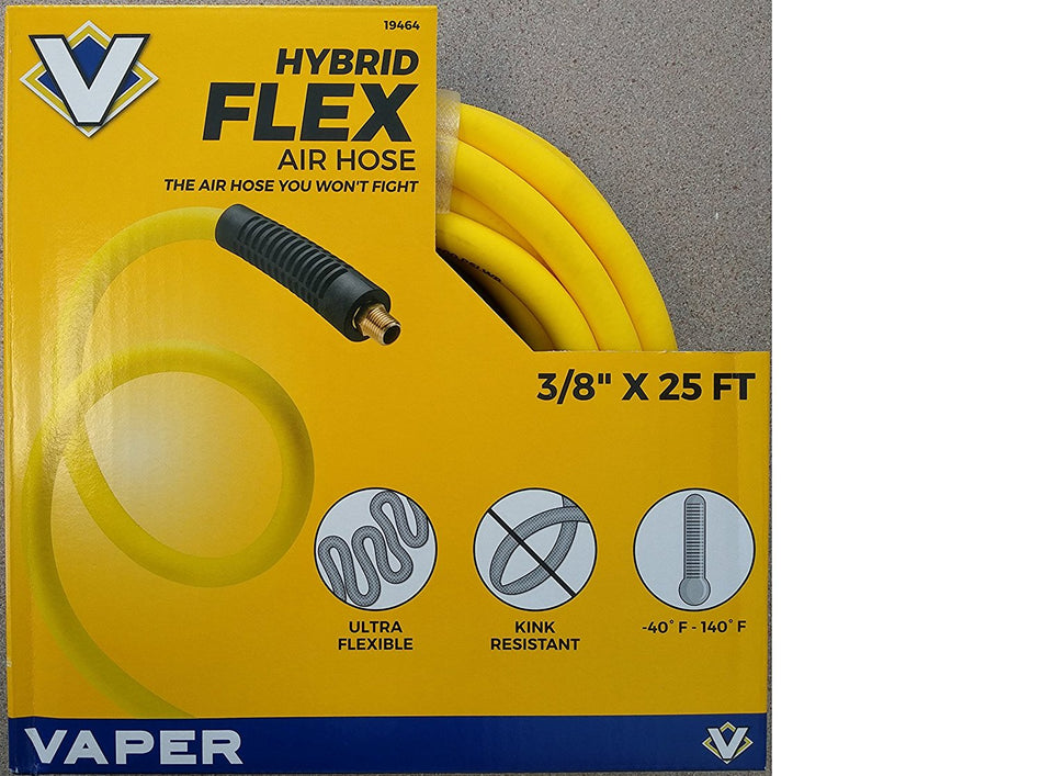 Titan Vaper 3/8-Inch x 25-Feet Hybrid Flex Air Hose, 19464