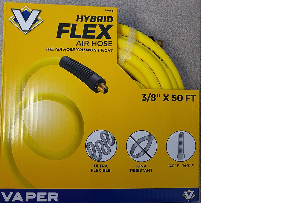 Titan Vaper 3/8-Inch x 50-Feet Hybrid Flex Air Hose, 19465