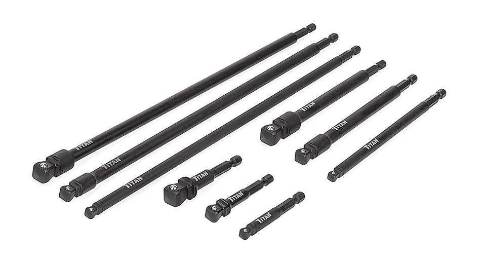 Titan 49089 9 Piece Impact Wobble Socket Adapter Set