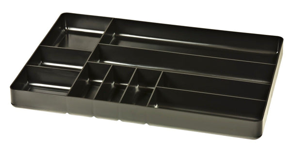 Ernst #5011 10 Compartment Toolbox Tray Organizer, Black