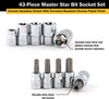 Titan 54137 43 Pc Master Star / Torx Bit Socket Set