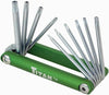 Titan 12710 10 Pc Tamper Torx Folding Key