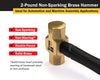 Titan 63216 2lb Brass Non Sparking Hammer