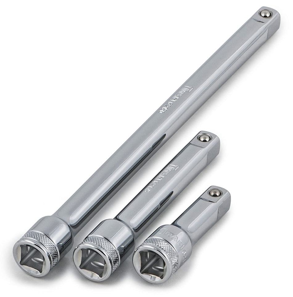 Titan 62140 3 Pc 1/2” Drive Extension Set