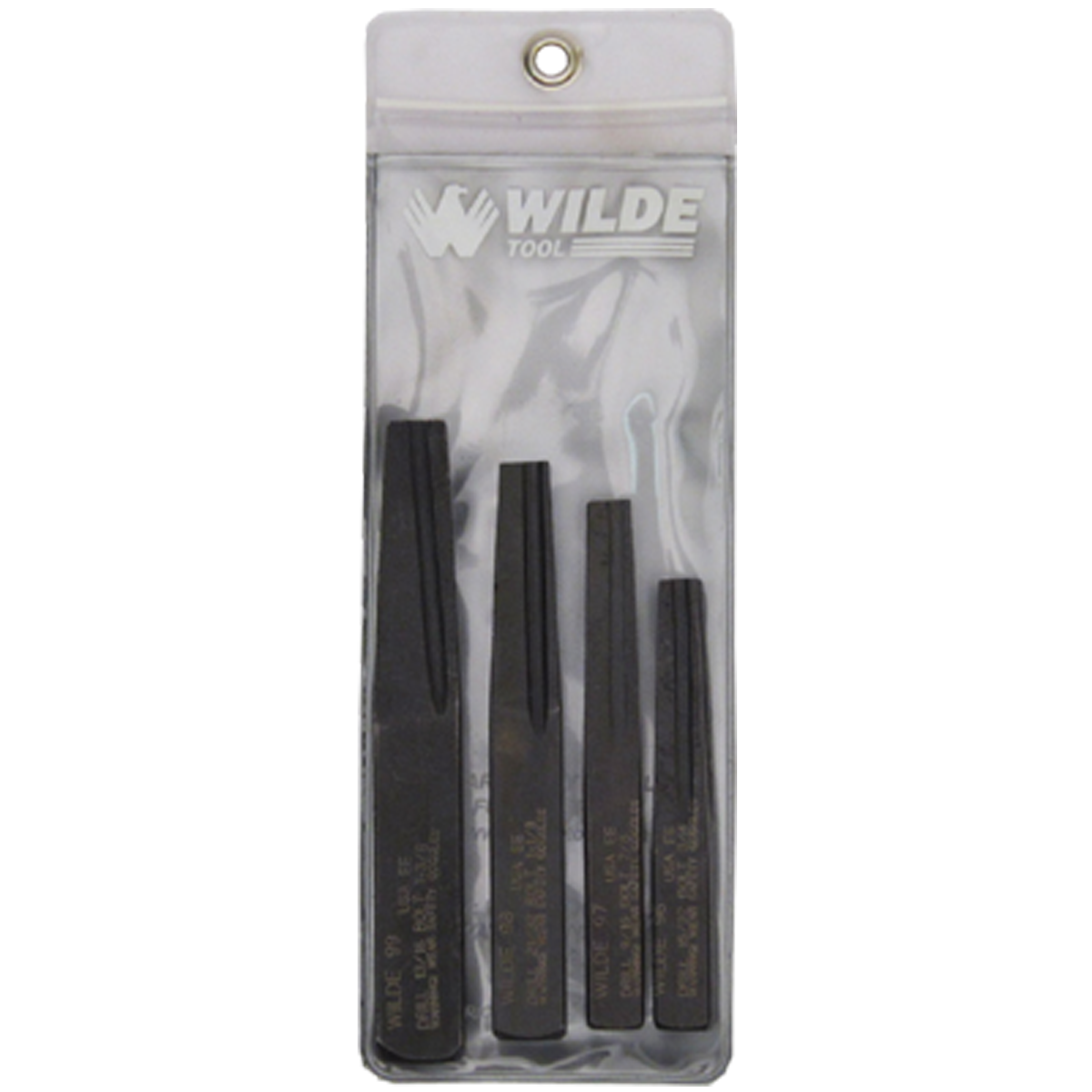 Wilde Tool 4-Piece Screw Extractor Set (Large Sizes), #89