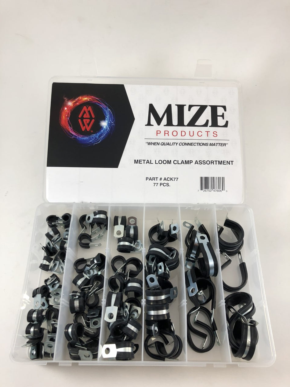 Mize USA 77 Pc Metal Loom Clamp Assortment, ACK77