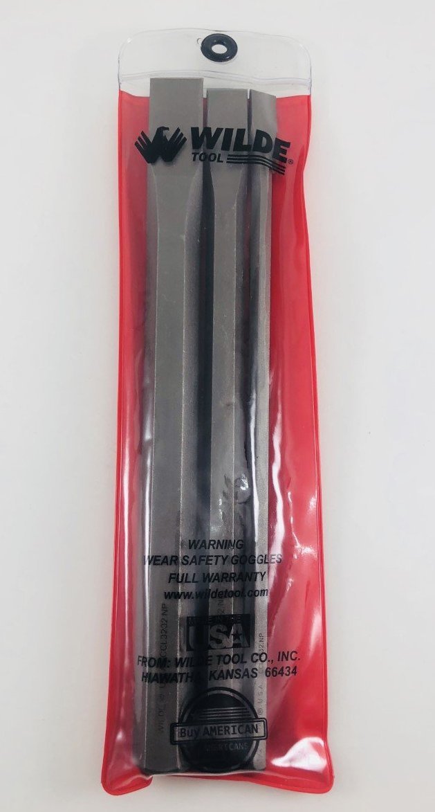 Wilde USA 3 Pc Long Cold Chisel Set, CCL3