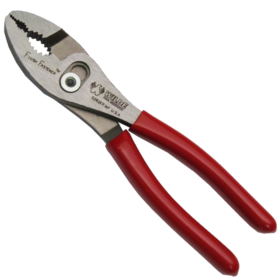 Wilde USA 6-1/2-Inch Slip Joint Pliers w/ Flush Fastener, G262FP