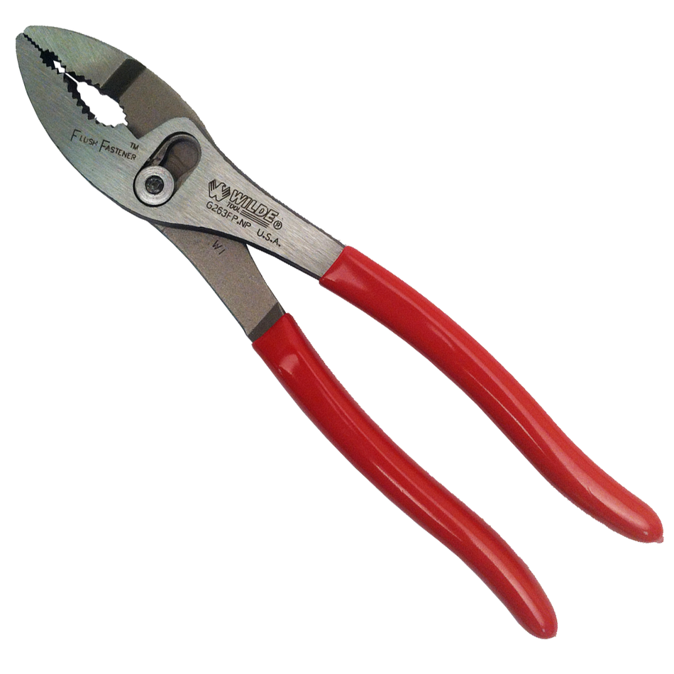 Wilde USA 8-Inch Slip Joint Pliers w/ Flush Fastener, G263FP