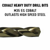 Drill America 29 Pc Cobalt Jobber Length Drill Bit Set