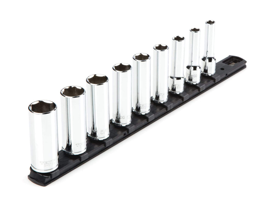 Tekton SHD91105 3/8 Inch Drive Deep 6-Point Socket Set, 9-Piece (5/16-3/4 in.)