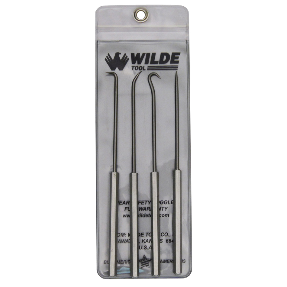 Wilde USA 4 Pc Pick & Hook Set, SHP904