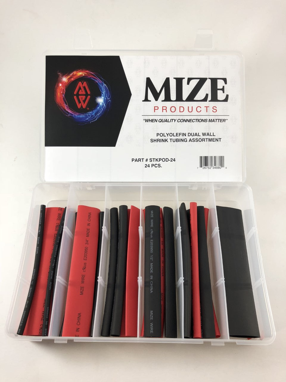 Mize USA Polyolefin Dual Wall Adhesive Heat Shrink Tubing Kit