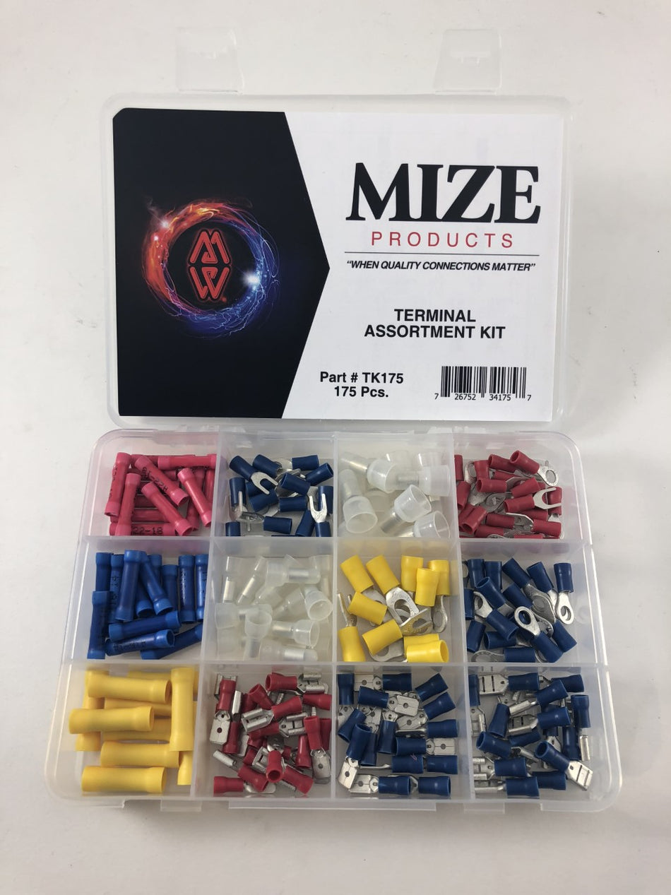 Mize USA 175 Pc Vinyl Terminal Assortment, TK175