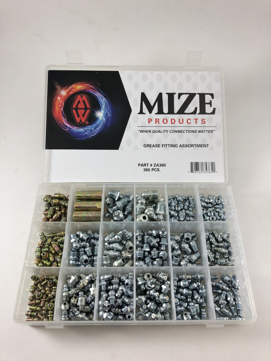 Mize USA 365 Pc Master Grease Fitting Assortment, ZA365